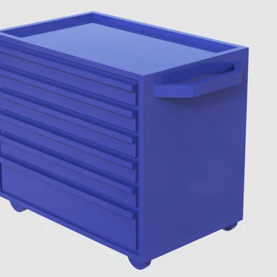 Xe Đẩy Dụng Cụ - Phụ kiện diorama gara tỉ lệ 1:24