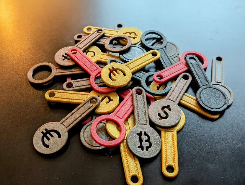 Móc khóa Token mở xe đẩy siêu thị có thể tháo rời - Image 1