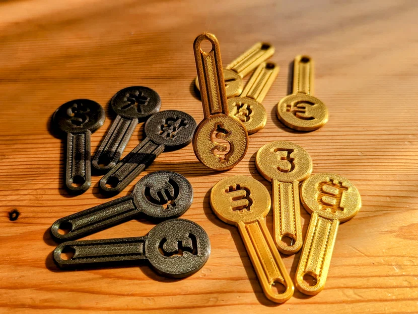 Móc khóa Token mở xe đẩy siêu thị có thể tháo rời - Image 2