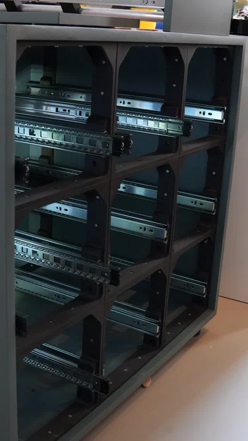 Hệ thống ngăn kéo Modular Filament đã được cắt nhỏ cho bàn in Bambu - Image 3