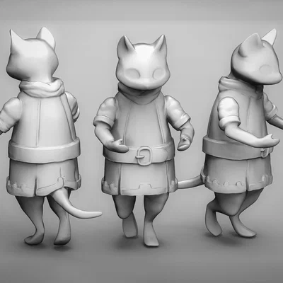 Monster Hunter Baker Cats Palico / Felyne - Mèo Thợ Bánh Tí Hon