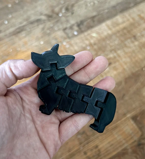 Mô hình chú chó Corgi linh hoạt (Articulated Flexi Corgi) in 3D - Image 2