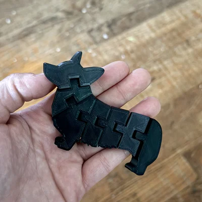 Mô hình chú chó Corgi linh hoạt (Articulated Flexi Corgi) in 3D