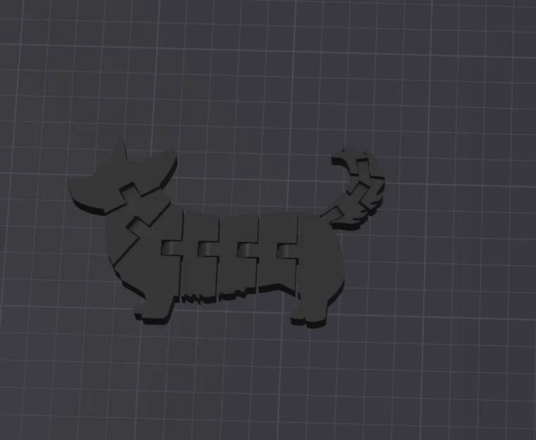 Mô hình chú chó Corgi linh hoạt (Articulated Flexi Corgi) in 3D - Image 3