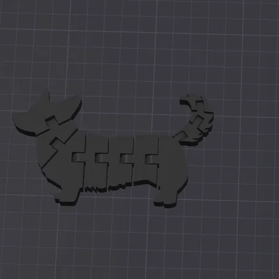 Mô hình chú chó Corgi linh hoạt (Articulated Flexi Corgi) in 3D