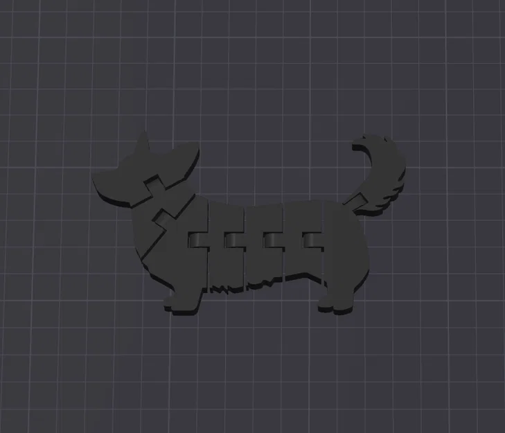 Mô hình chú chó Corgi linh hoạt (Articulated Flexi Corgi) in 3D - Image 4