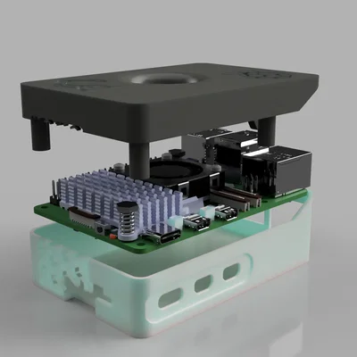 Vỏ Case Tùy Chỉnh Cho Raspberry Pi 5