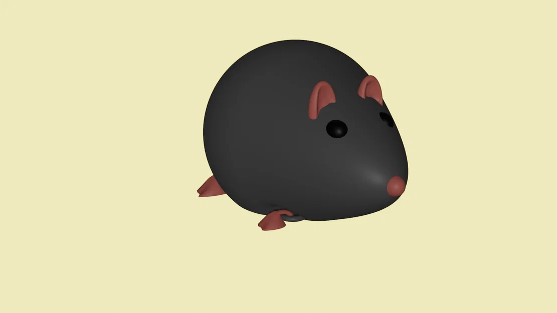 Mô hình chú chuột 3D đáng yêu trang trí bàn làm việc cực xinh - Image 1