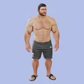 Mô hình 3D người đàn ông cơ bắp khỏe khoắn cho dân tập gym - Thumbnail 1