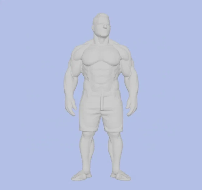 Mô hình 3D người đàn ông cơ bắp khỏe khoắn cho dân tập gym - Image 2