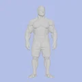 Mô hình 3D người đàn ông cơ bắp khỏe khoắn cho dân tập gym - Thumbnail 2