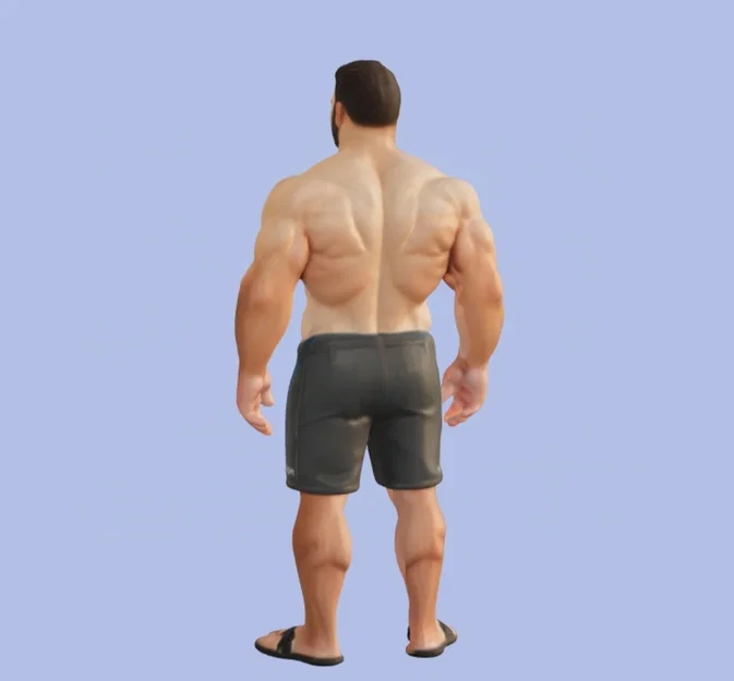 Mô hình 3D người đàn ông cơ bắp khỏe khoắn cho dân tập gym - Image 3