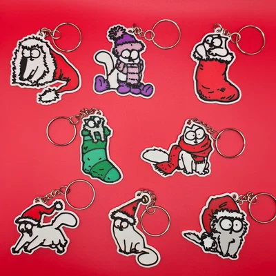 Móc khóa/Đồ trang trí cây thông Noel Simon's Cat phiên bản Giáng sinh