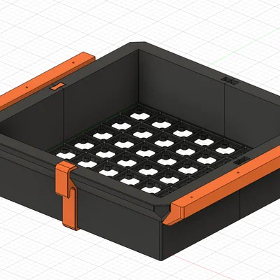 Hệ thống hộc tủ Gridfinity gắn dưới bàn