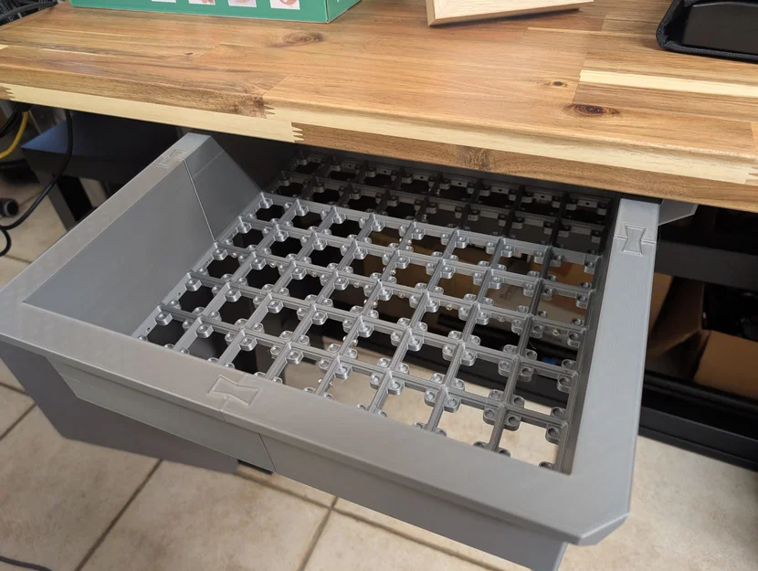 Hệ thống hộc tủ Gridfinity gắn dưới bàn - Image 6