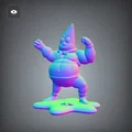 Mô hình 3D Patrick Star siêu anh hùng phong cách Chibi - Nhân vật SpongeBob cơ bắp - Thumbnail 4