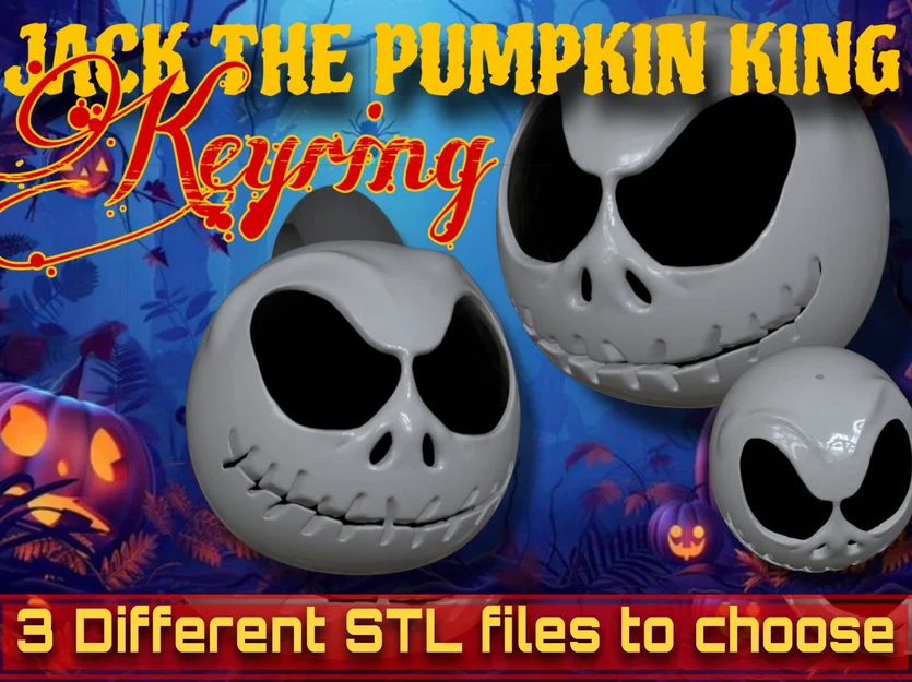 Móc khóa Jack Pumpkin King (Bộ xương) - Image 1