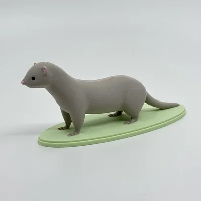 Mô hình chú chồn Ferret thực tế