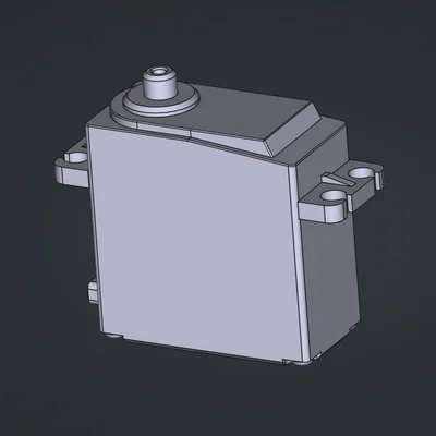 Mô hình 3D Servo Miuzei MS24 Dummy hỗ trợ thiết kế cơ khí