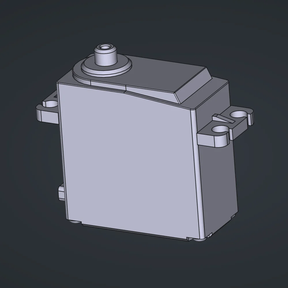 Mô hình 3D Servo Miuzei MS24 Dummy hỗ trợ thiết kế cơ khí 1