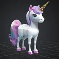 Mô hình kỳ lân (Unicorn) 3D siêu đáng yêu cho bé - Thumbnail 2
