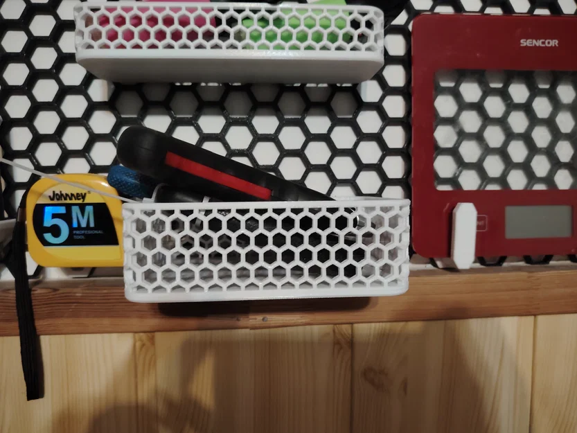 Giỏ treo tường HSW (Honeycomb Storage Wall) đa năng - In 3D dễ dàng - Image 1