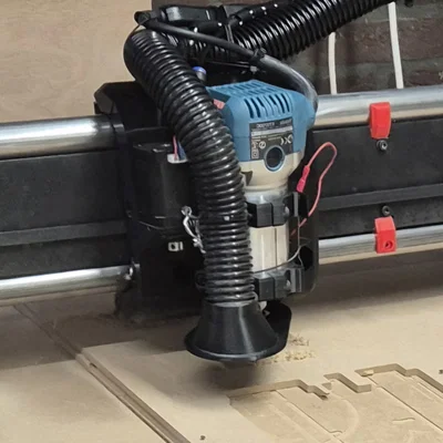 Bộ Mod Đế Hút Bụi Makita 701 Cho Máy CNC LowRider 4 (Ống 40mm)