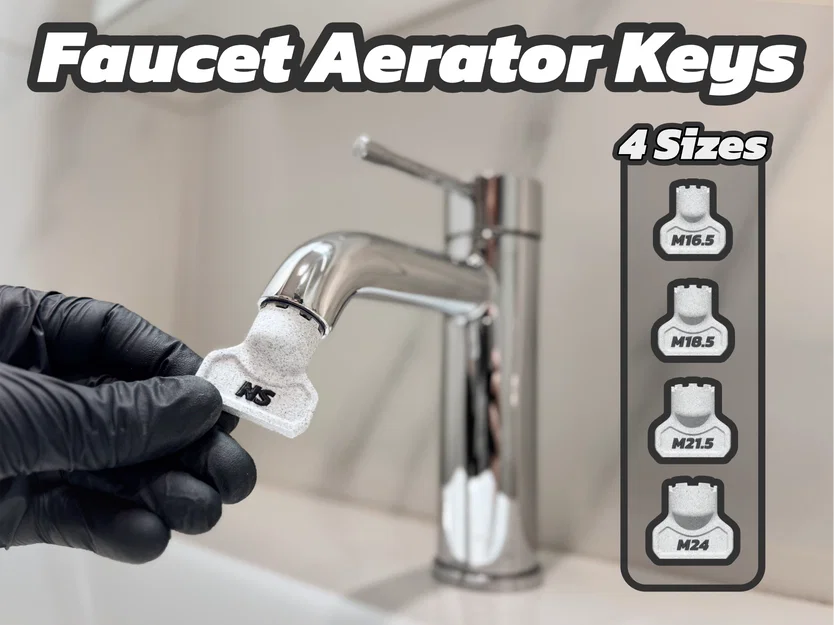 Bộ Khóa Vặn Đầu Vòi Nước (Aerator Key) | 4 Kích Thước - Image 1