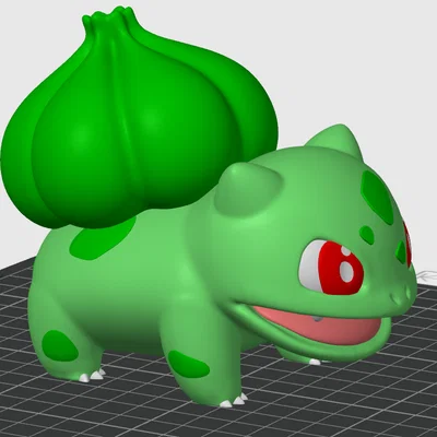 Mô hình Bulbasaur in 3D nhiều màu lắp ghép chi tiết