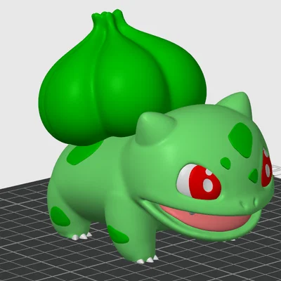 Mô hình Bulbasaur in 3D nhiều màu lắp ghép chi tiết