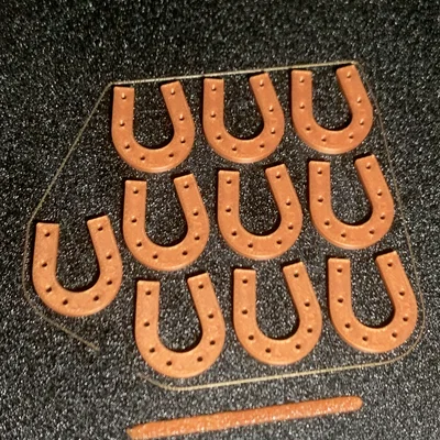 Mẫu in 3D bùa may mắn hình móng ngựa (Horseshoe Lucky Charm)