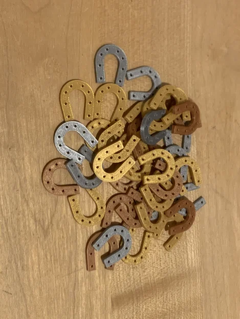 Mẫu in 3D bùa may mắn hình móng ngựa (Horseshoe Lucky Charm) - Image 3