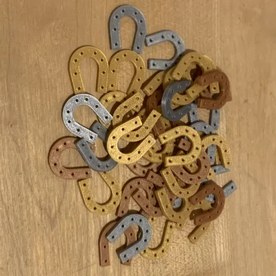 Mẫu in 3D bùa may mắn hình móng ngựa (Horseshoe Lucky Charm)
