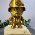 Mô hình tượng lính cứu hỏa PrintMon Firefighter - Thumbnail 1