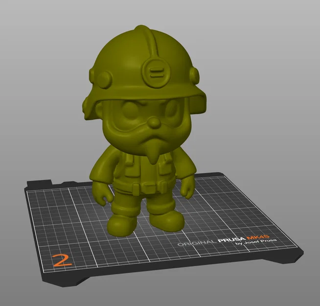 Mô hình tượng lính cứu hỏa PrintMon Firefighter - Image 2