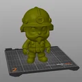 Mô hình tượng lính cứu hỏa PrintMon Firefighter - Thumbnail 2