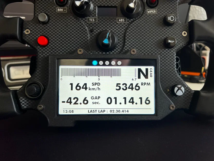 Ốp màn hình VoCore 4 inch và 5 inch cho vô lăng Fanatec McLaren GT3 - Image 2