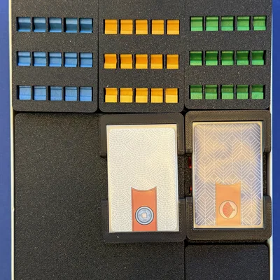 Khay đựng The White Castle và bản mở rộng Matcha (hỗ trợ bọc bài, lưới meeple)