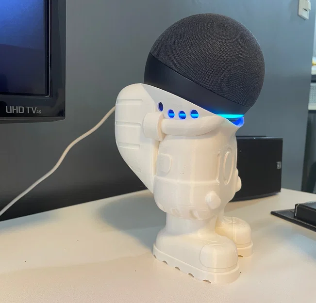 Giá đỡ Amazon Echo Dot 4/5 hình phi hành gia in 3D độc đáo - Image 3