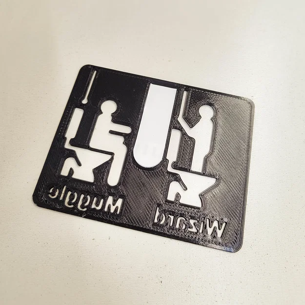 Bảng hiệu phòng vệ sinh Muggle / Wizard - Image 2