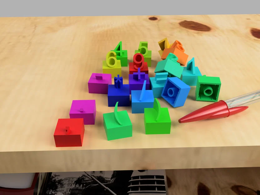 Khối số Number Bricks tương thích Lego in 3D sáng tạo - Image 1