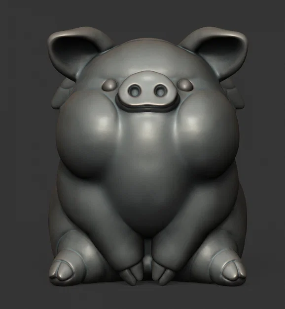 Mô hình chú heo có cánh (Winged Happy Pig) đáng yêu để bàn - Image 2