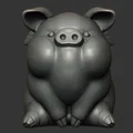 Mô hình chú heo có cánh (Winged Happy Pig) đáng yêu để bàn - Thumbnail 2