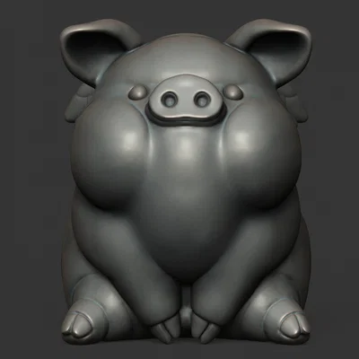 Mô hình chú heo có cánh (Winged Happy Pig) đáng yêu để bàn