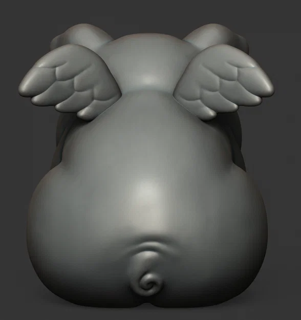Mô hình chú heo có cánh (Winged Happy Pig) đáng yêu để bàn - Image 3