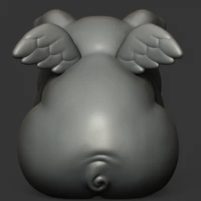 Mô hình chú heo có cánh (Winged Happy Pig) đáng yêu để bàn