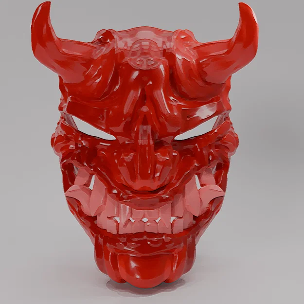 Full Oni Mask #2 - Mặt nạ quỷ Oni hai phần - Image 1