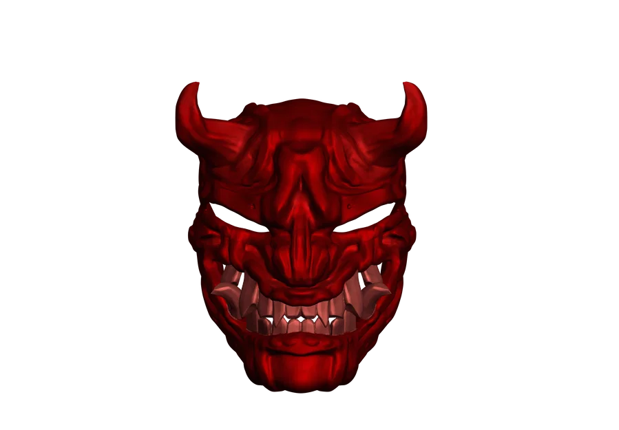 Full Oni Mask #2 - Mặt nạ quỷ Oni hai phần - Image 2