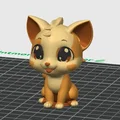 Mô hình Mèo Nhỏ Đáng Yêu (Cute Little Kitty) trang trí 3D siêu xinh - Thumbnail 1