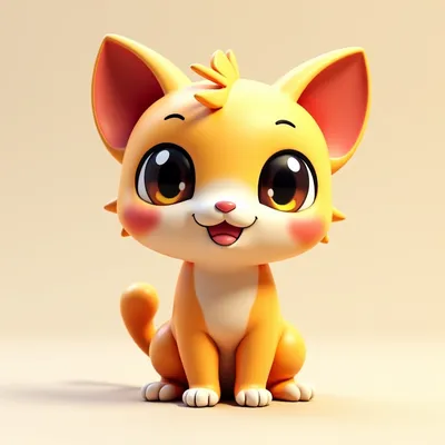 Mô hình Mèo Nhỏ Đáng Yêu (Cute Little Kitty) trang trí 3D siêu xinh - Image 2